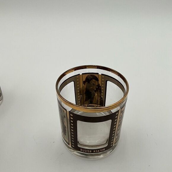 ROARING TWENTIES Silent Film Actors Whiskey Glasses - Picture 7 of 7